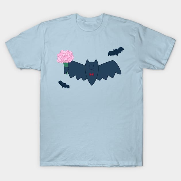 Little bat, big date T-Shirt by rainilyahead